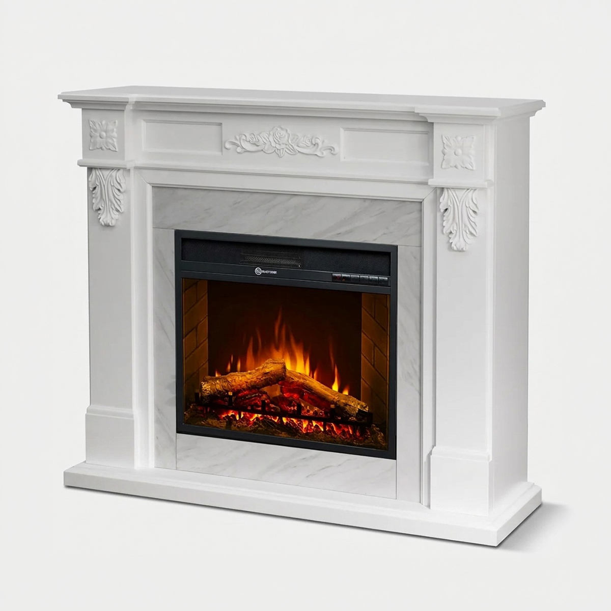 Freestanding electric fireplace with remote control Truman — 3