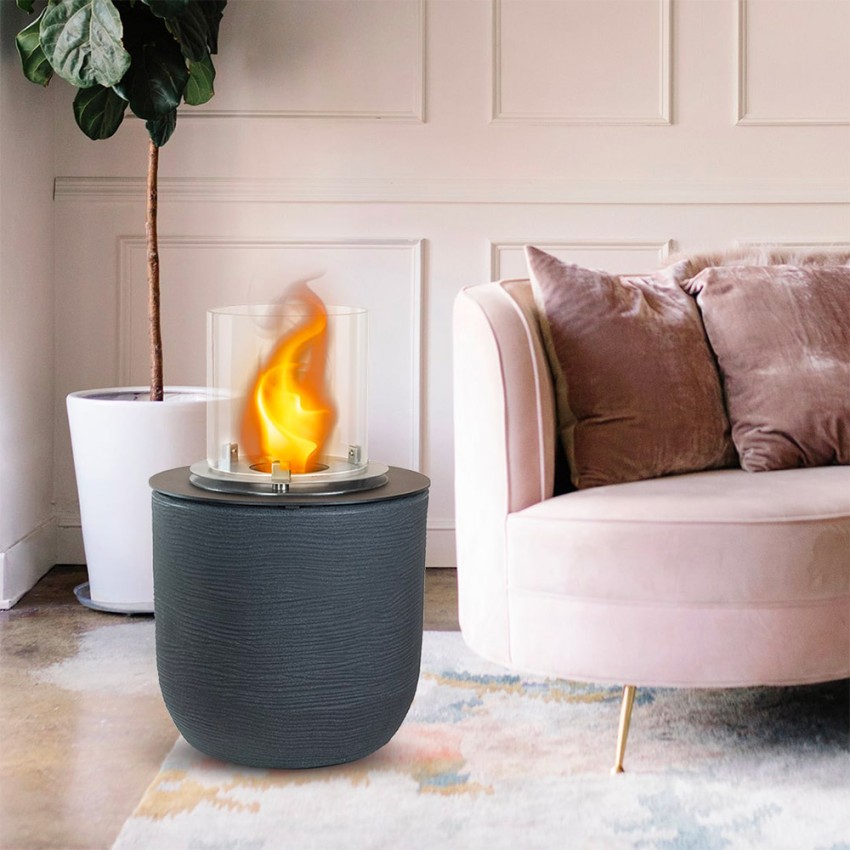 Freestanding Bioethanol Fireplace Indoor & Outdoor Ø 35 x h 55cm Raffaello Divina Fire — 7