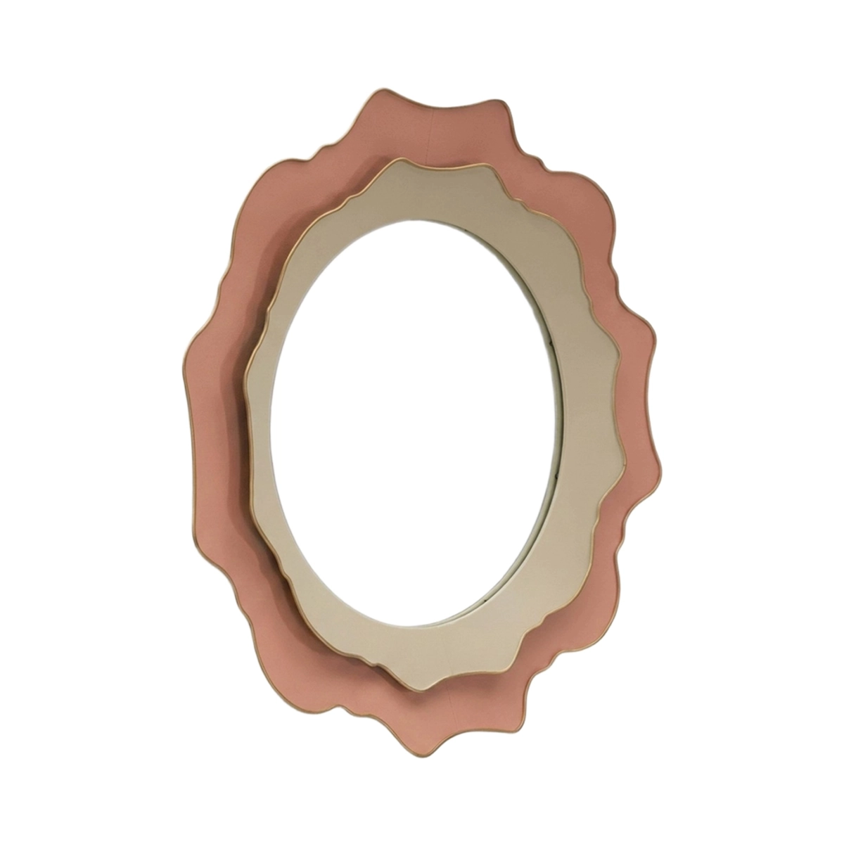 Round Shaped Wall Mirror 95cm Elizabeth Pink Radiance — 6