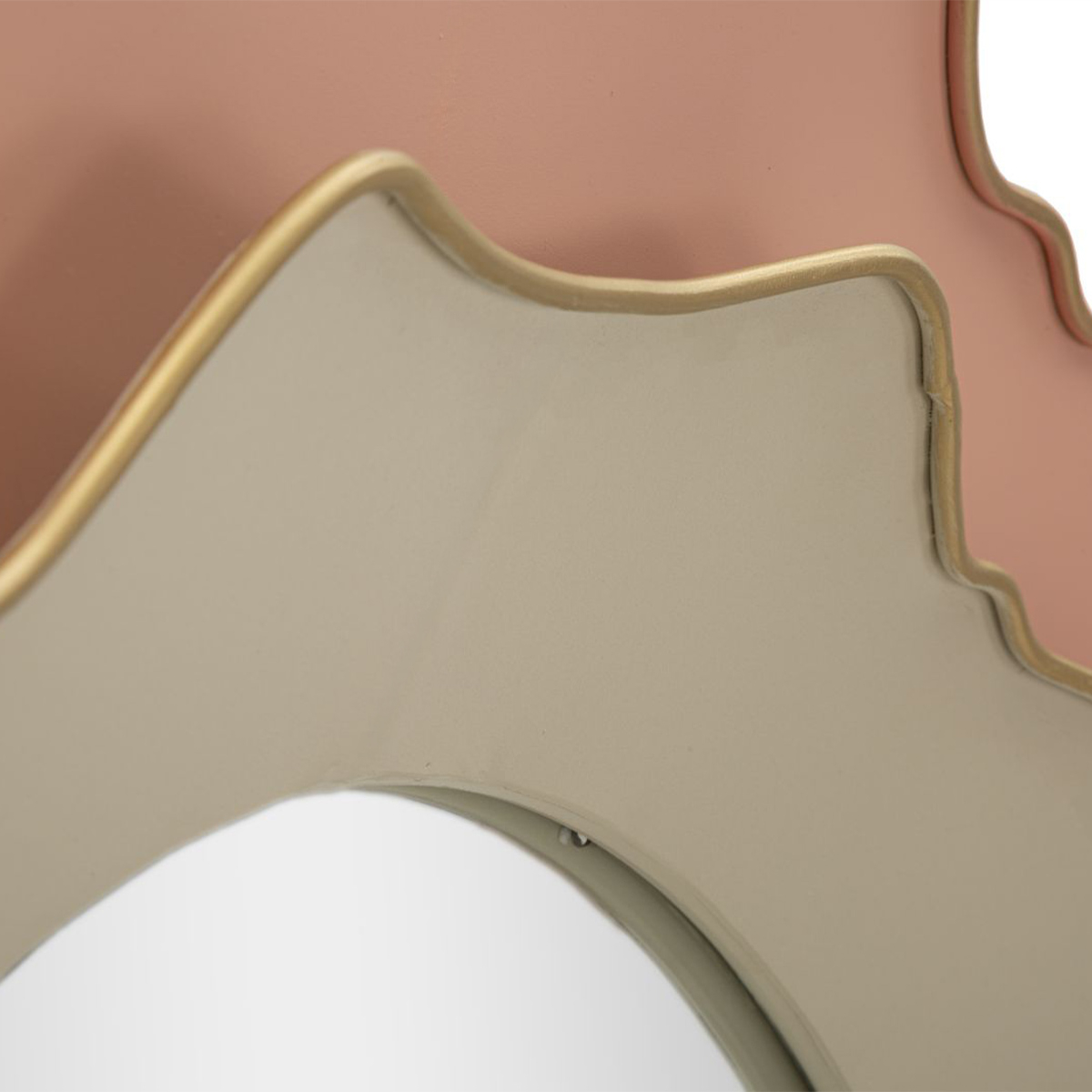 Round Shaped Wall Mirror 95cm Elizabeth Pink Radiance — 4