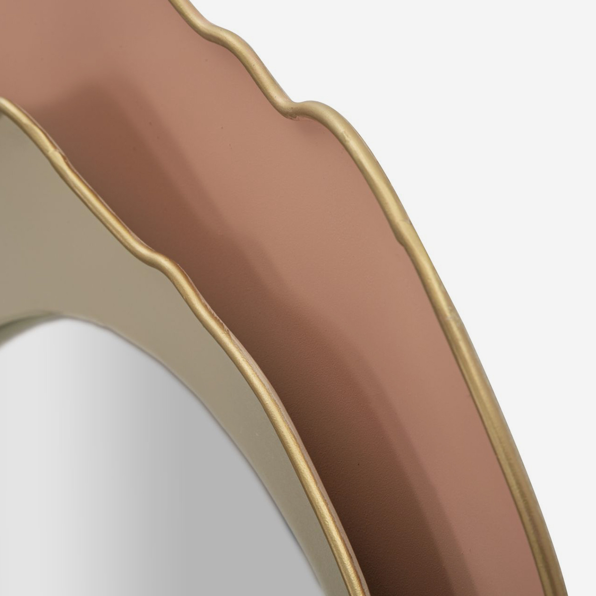Round Shaped Wall Mirror 95cm Elizabeth Pink Radiance — 3