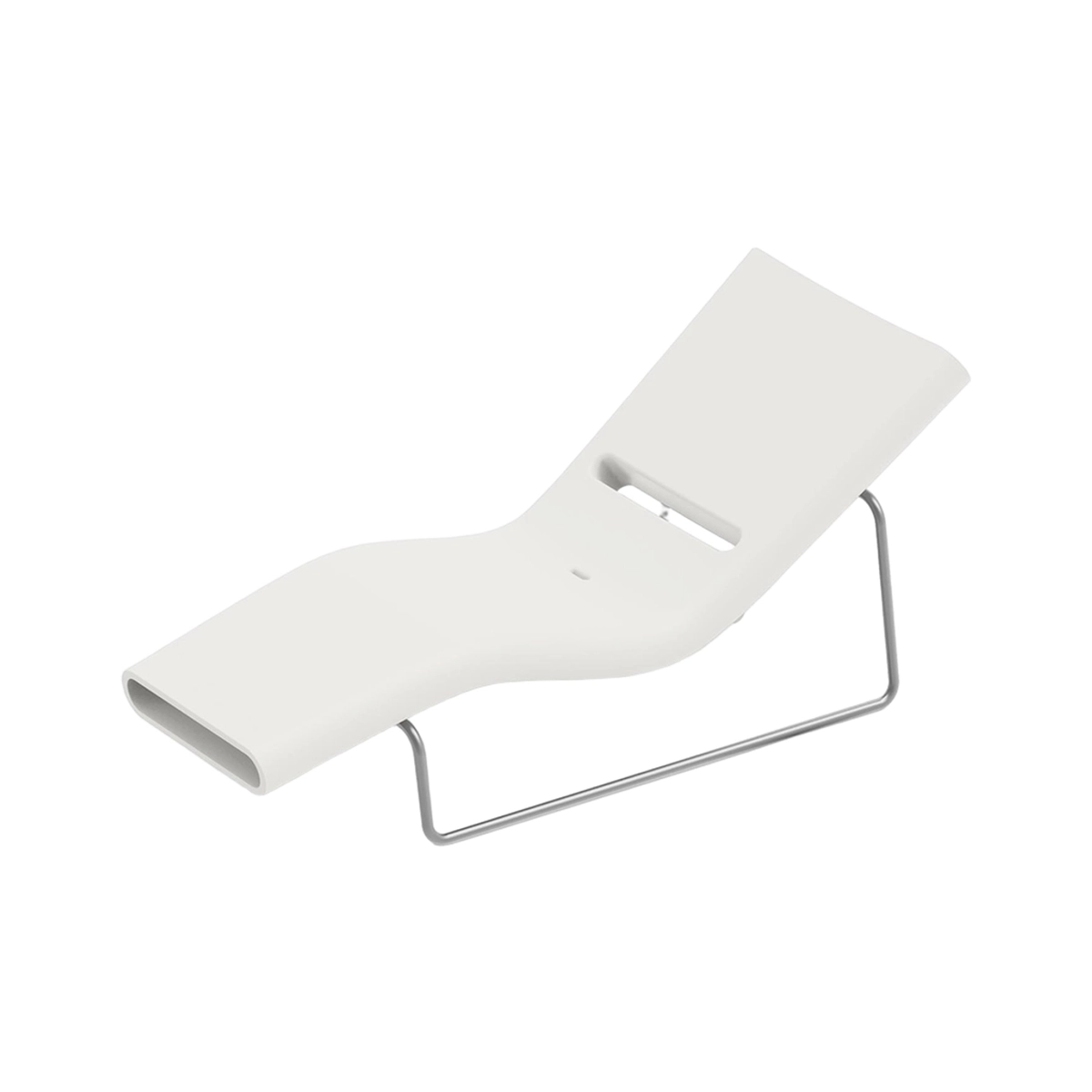 Esse Modern Design Polyethylene Sun Lounger with Grey Frame — 1