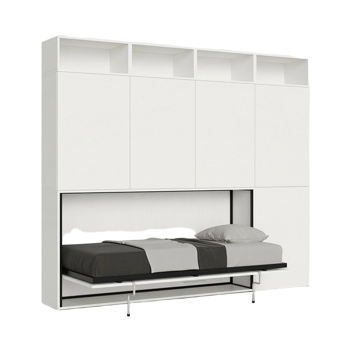 Kando B horizontal foldaway single bed with wardrobe Itamoby — 1