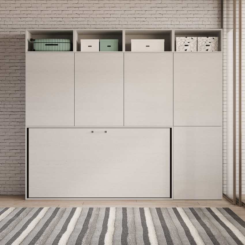 Kando B horizontal foldaway single bed with wardrobe Itamoby — 5
