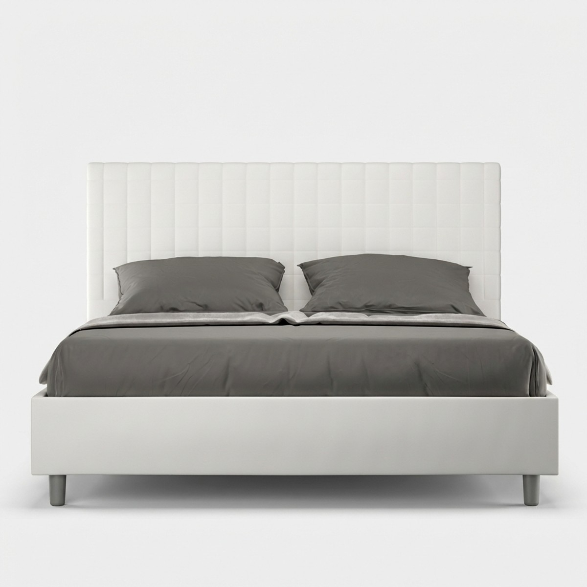 Sunny Modern Double Bed with Storage 170x210 Faux Leather — 1
