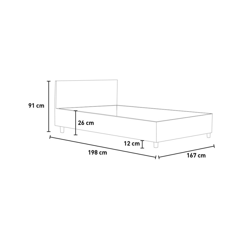 Demas Oak Wooden Double Storage Bed 160x190 cm — 4
