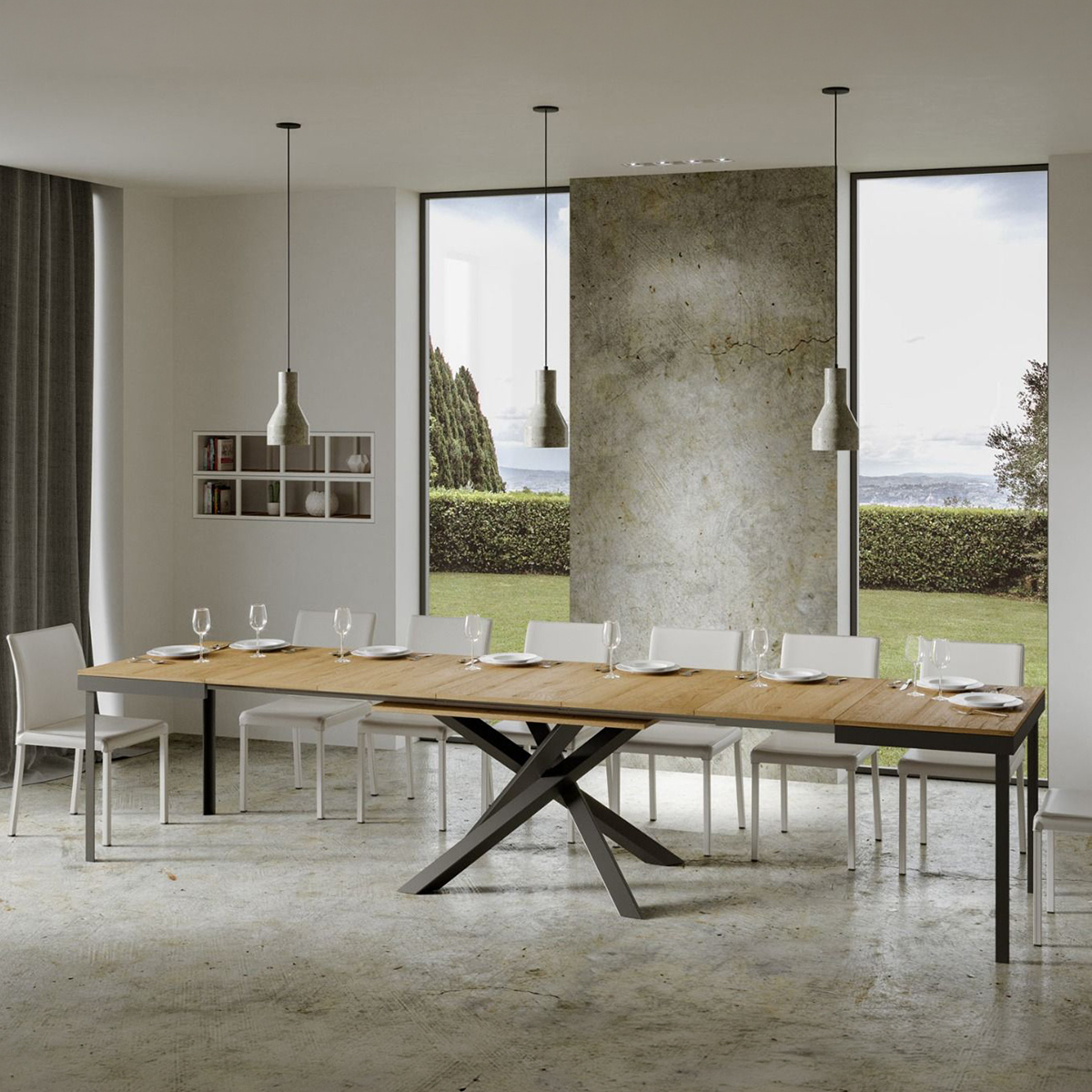 Modern Extendable Dining Table 90x160-420 Volantis Evolution — 5