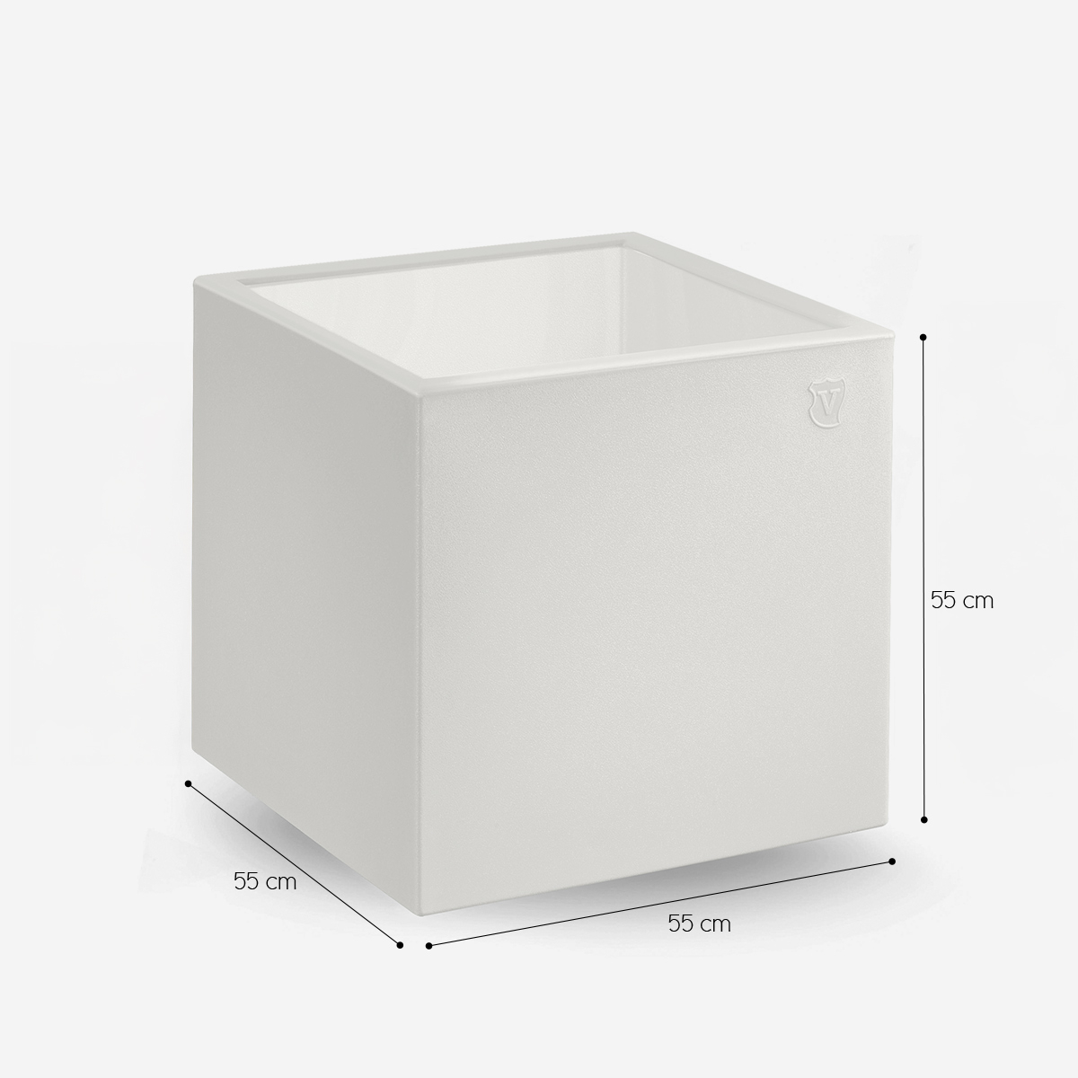 Blok LYXO modern cube coffee table in polyethylene and plexiglass — 3
