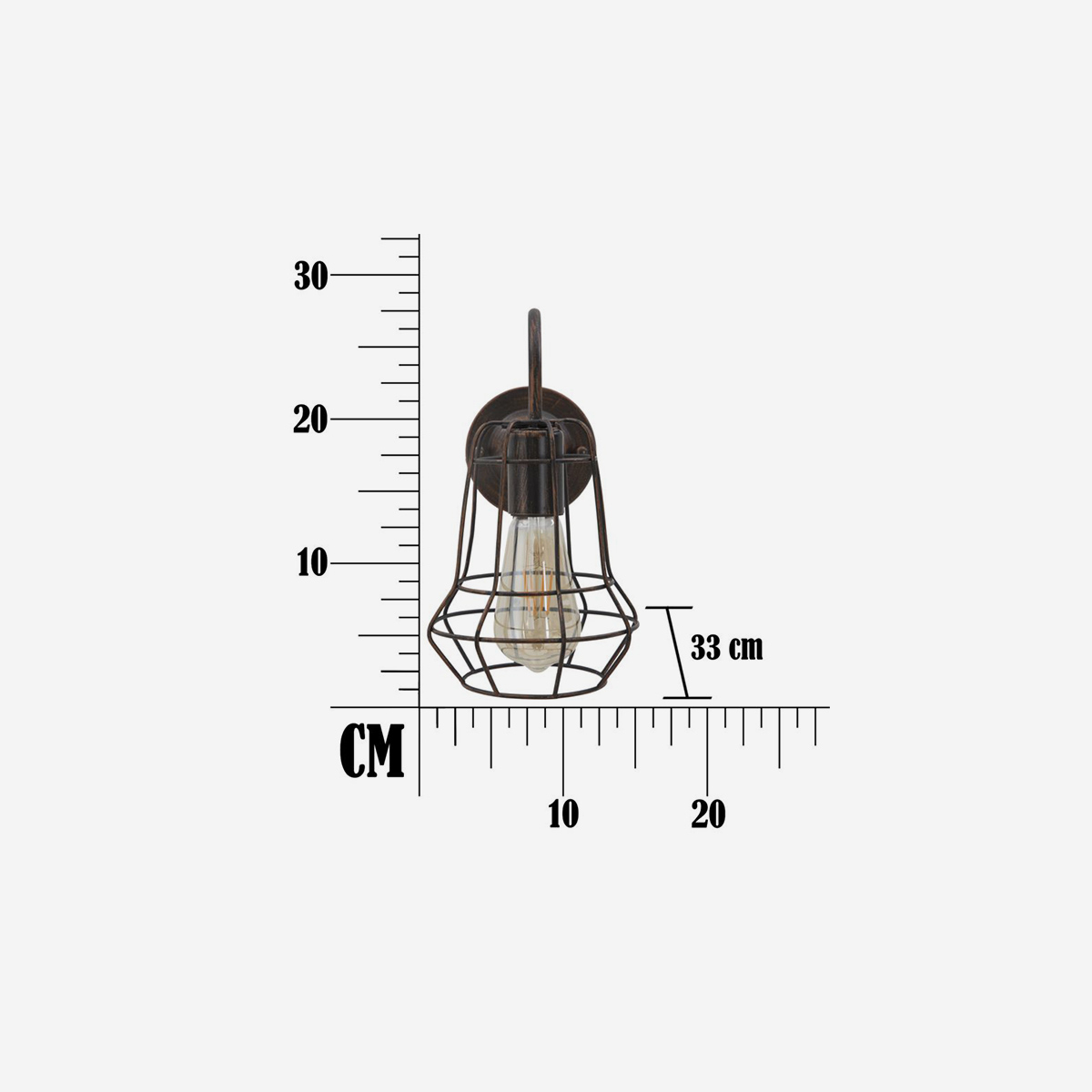 Industrial Wall Lamp in Ferro Industry B Mauro Ferretti — 5