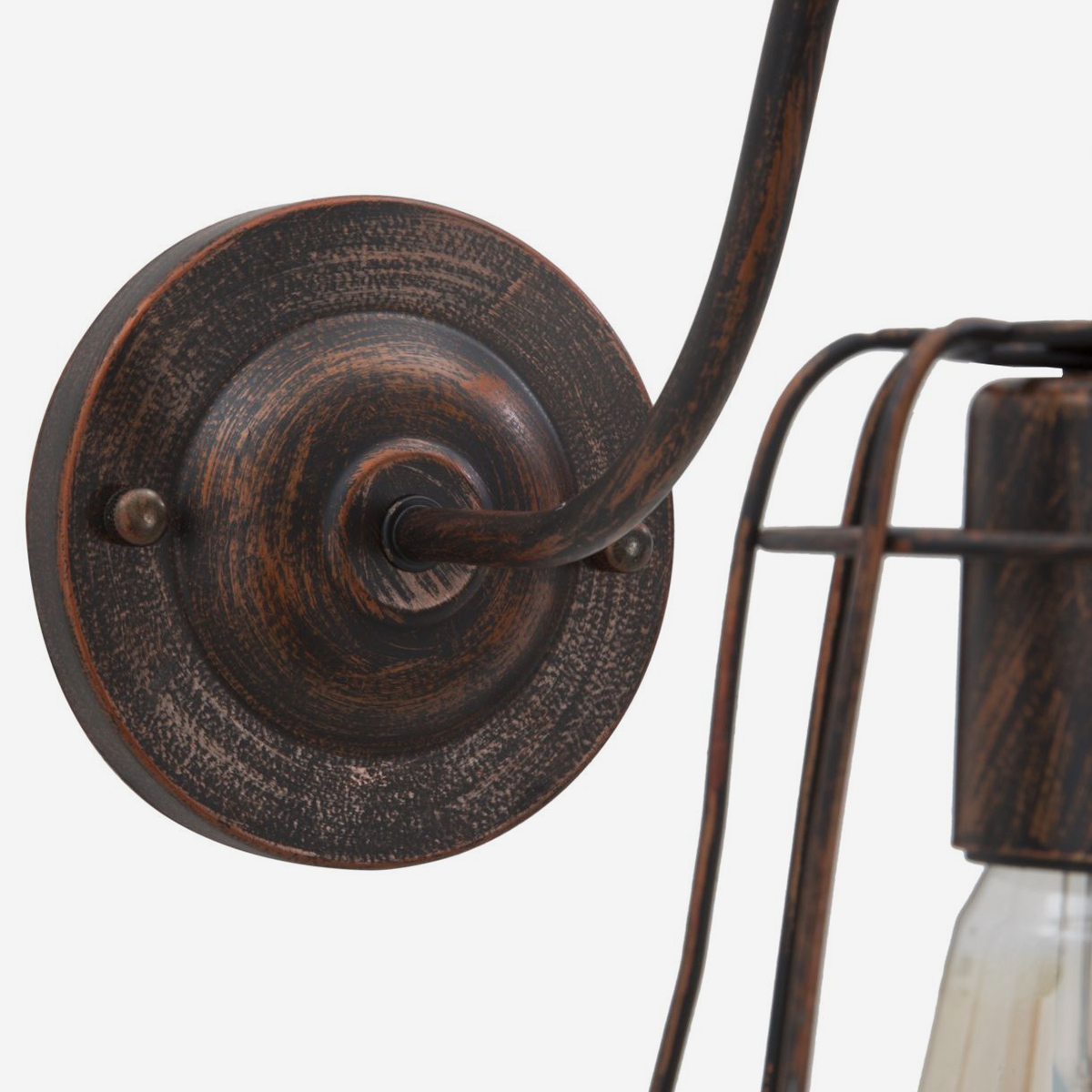 Industrial Wall Lamp in Ferro Industry B Mauro Ferretti — 3