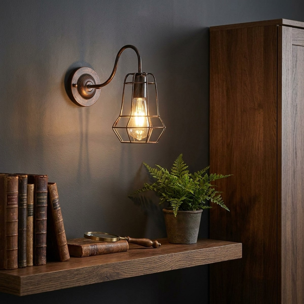 Industrial Wall Lamp in Ferro Industry B Mauro Ferretti — 2