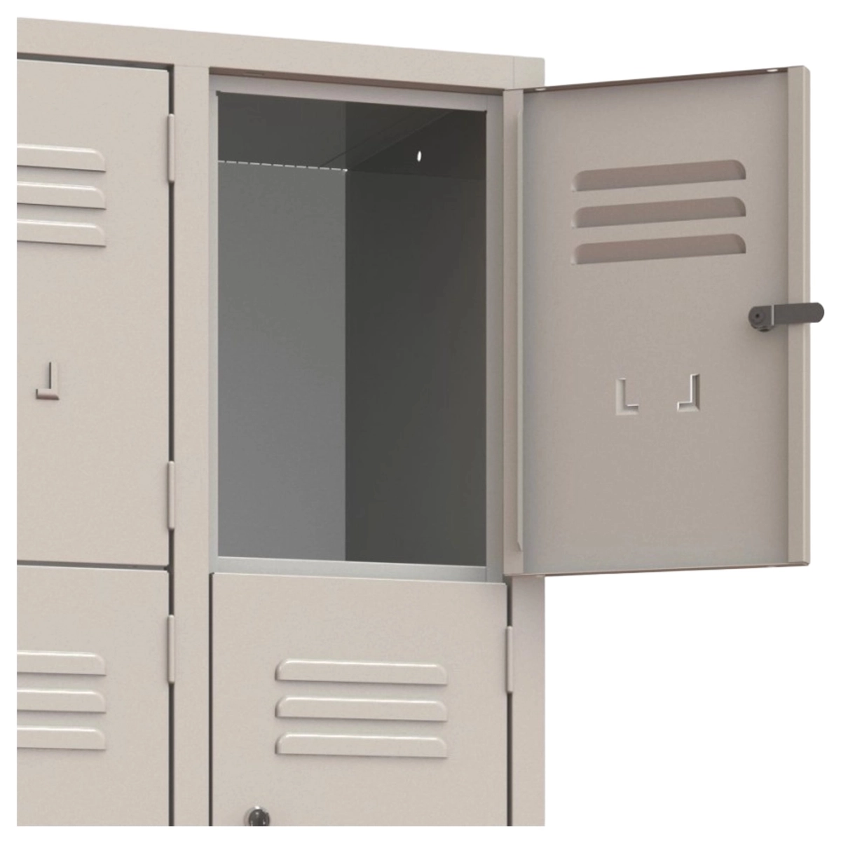 8-Compartment Metal Locker Cabinet for Office & Gym Hoch — 3