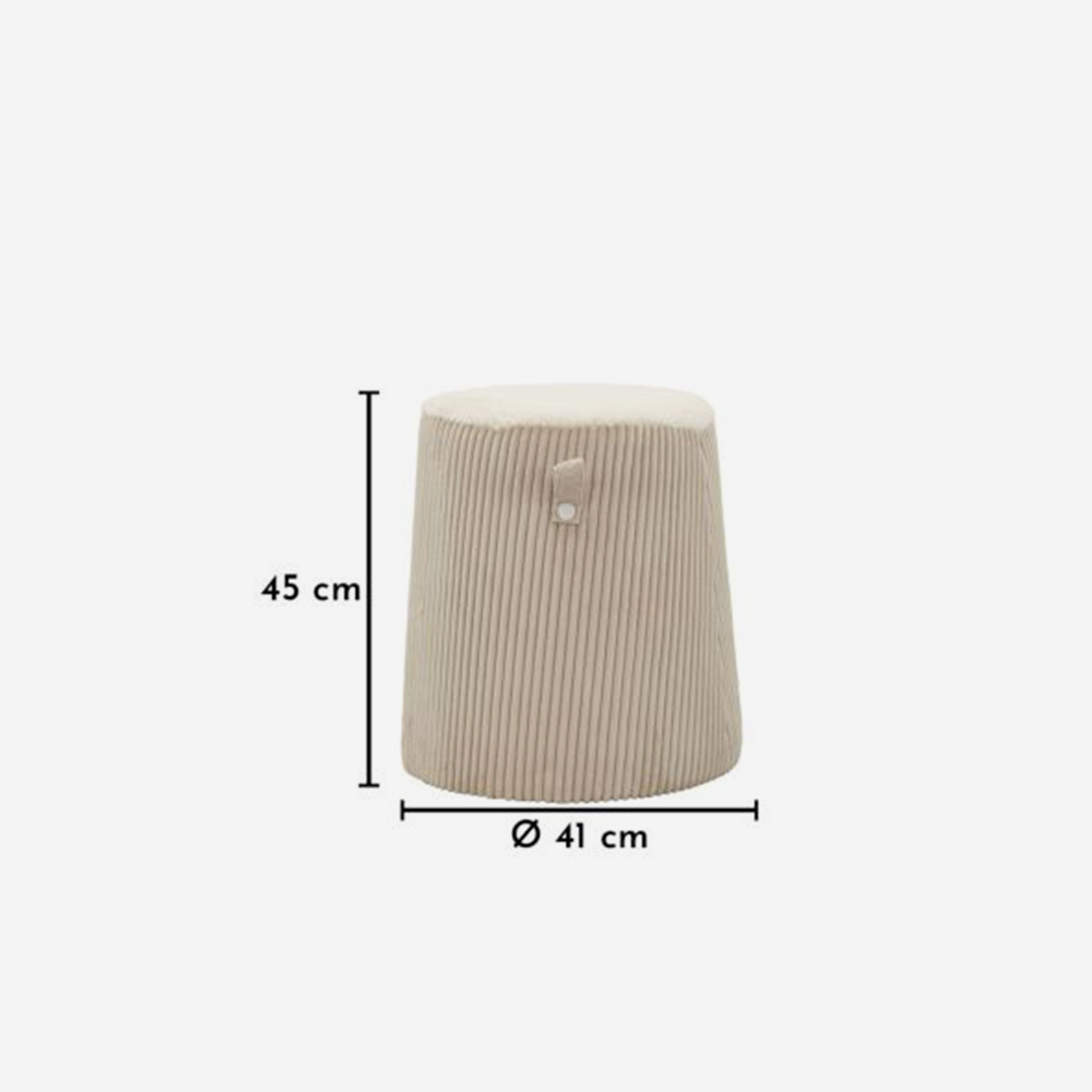 Dublino Cone conical storage ottoman footstool — 5