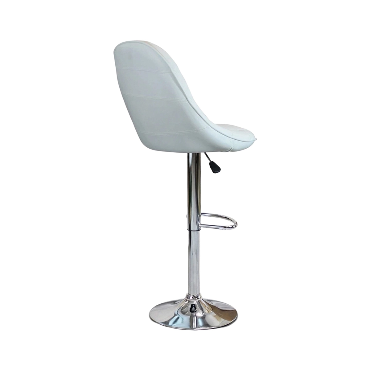 Flynn Adjustable Swivel Bar Stool in Ecopelle Cosma — 5