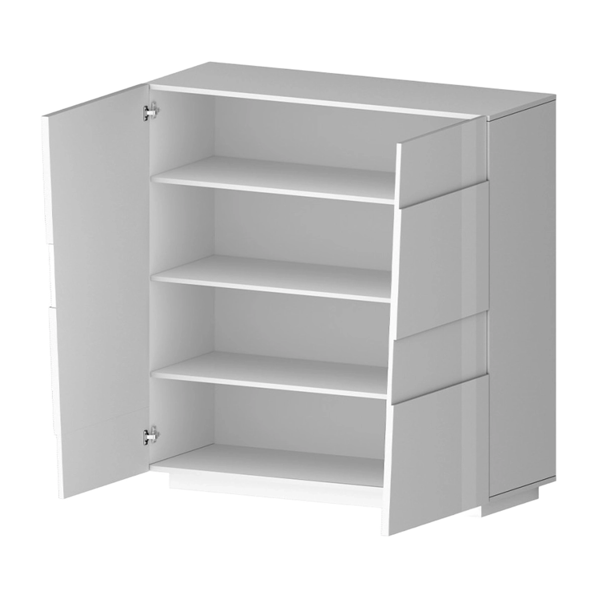 Modern 2-Door Multipurpose Storage Cupboard 120x44.6x126cm Seeley — 5