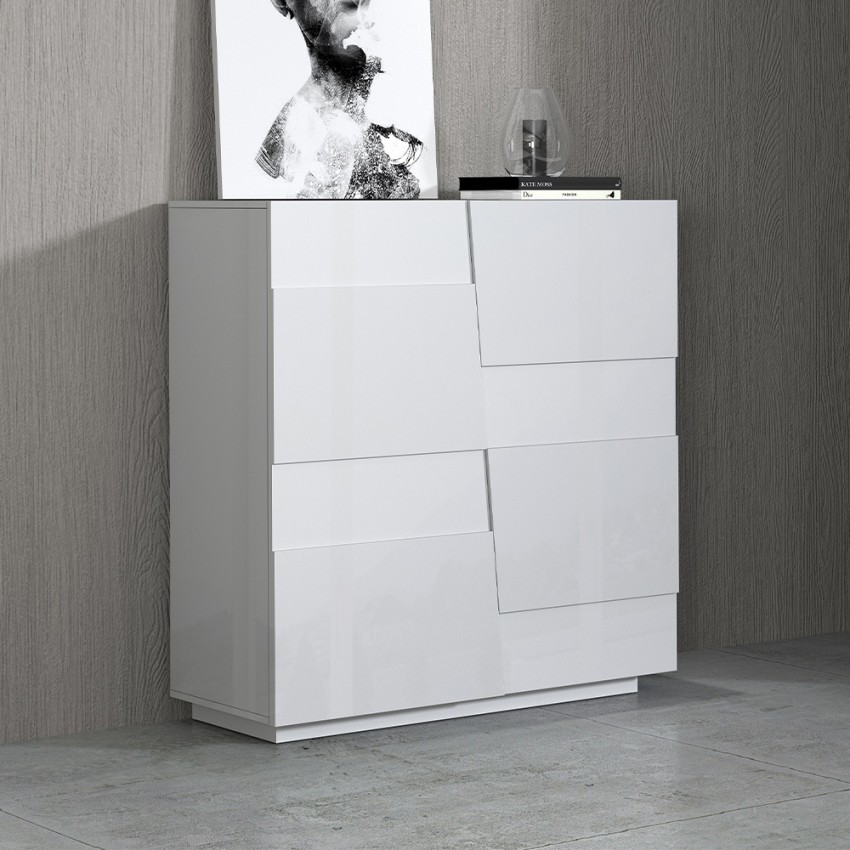 Modern 2-Door Multipurpose Storage Cupboard 120x44.6x126cm Seeley — 2