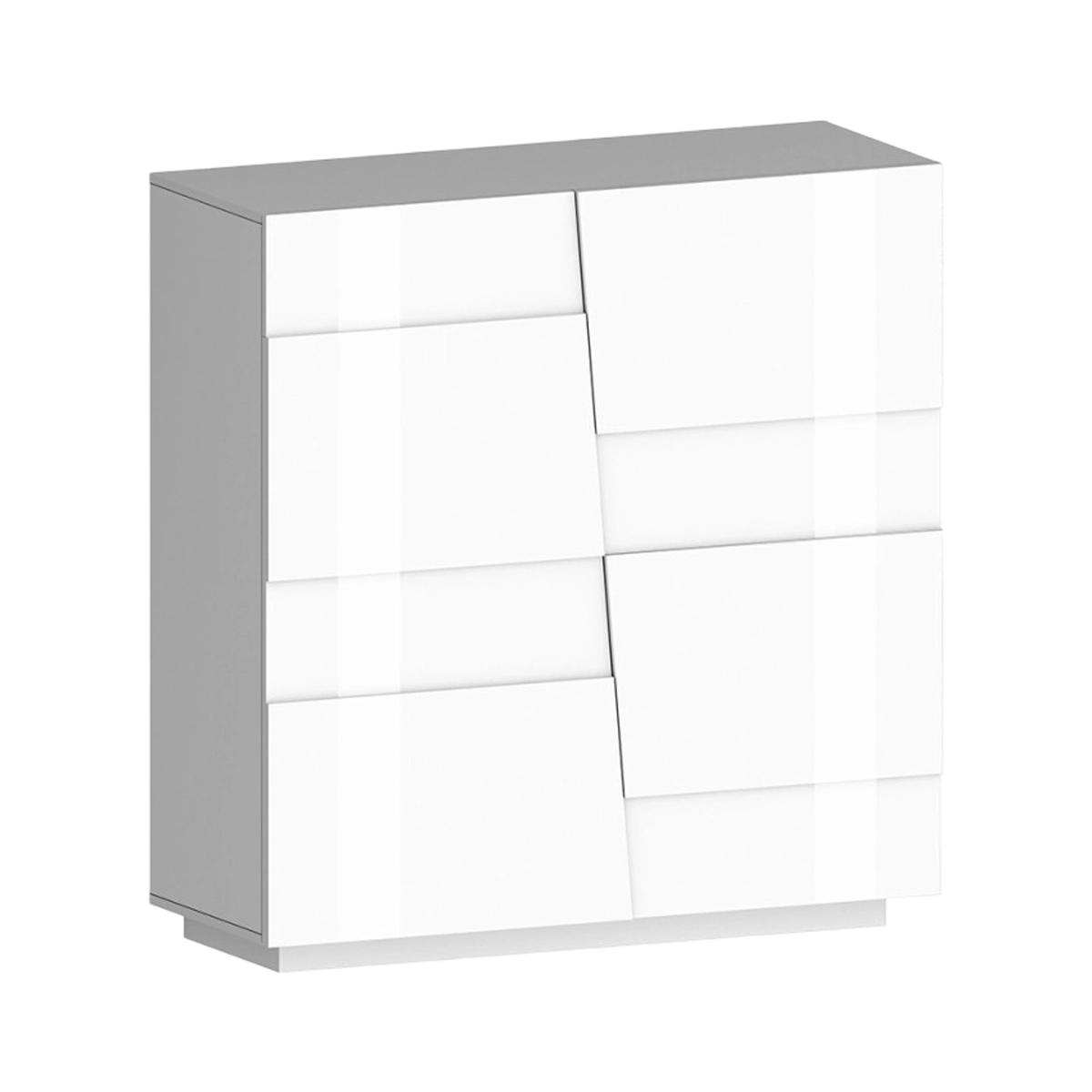 Modern 2-Door Multipurpose Storage Cupboard 120x44.6x126cm Seeley — 4
