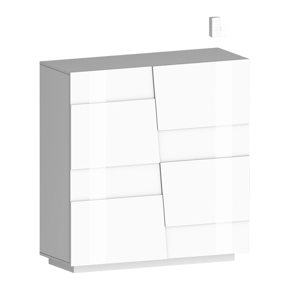 Modern 2-Door Multipurpose Storage Cupboard 120x44.6x126cm Seeley — 1