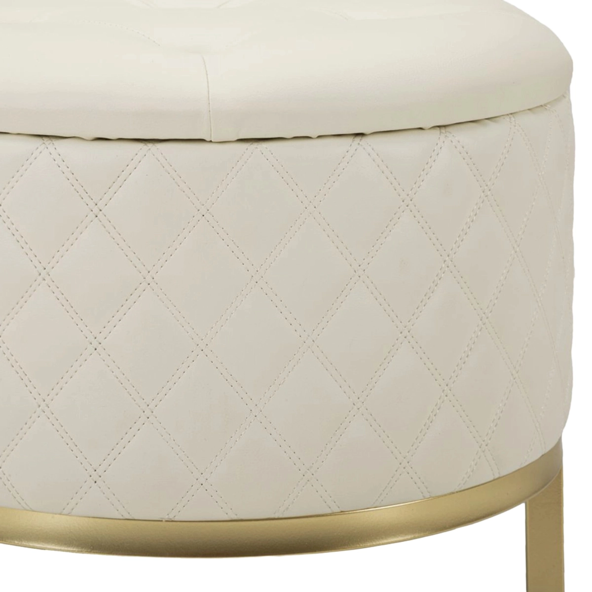 Sharon Upholstered Bedroom End of Bed Bench with Drawers — 7