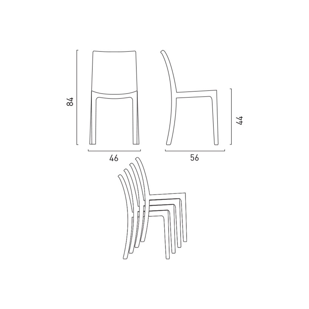 Poly Rattan Chair Garden Cafe Ristorante Boheme Grand Soleil — 5