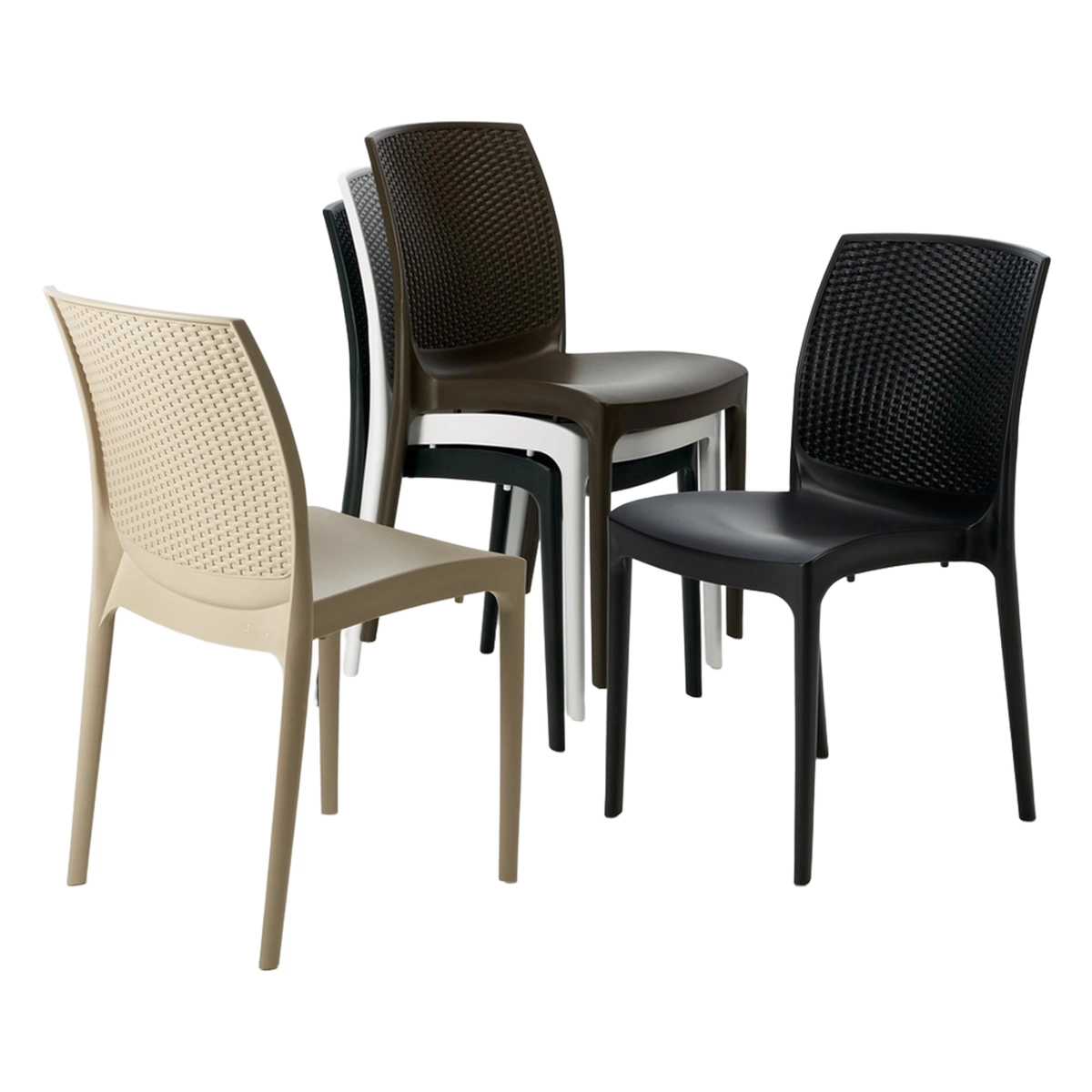 Poly Rattan Chair Garden Cafe Ristorante Boheme Grand Soleil — 4