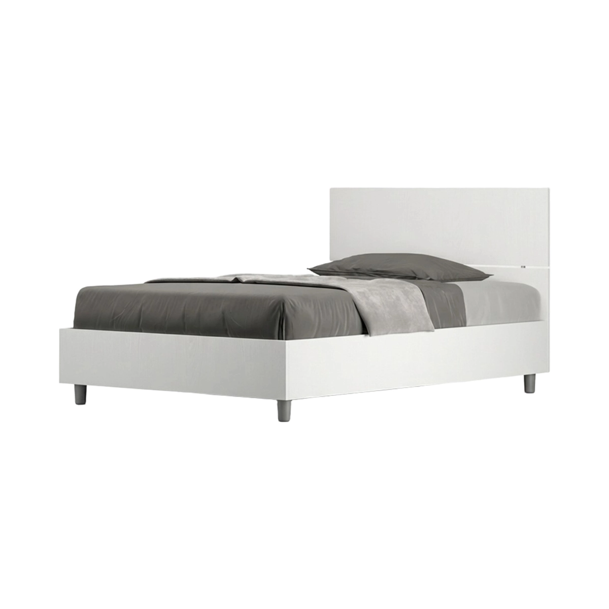 Demas French Bed 120x200 with Storage Box and High Headboard — 1
