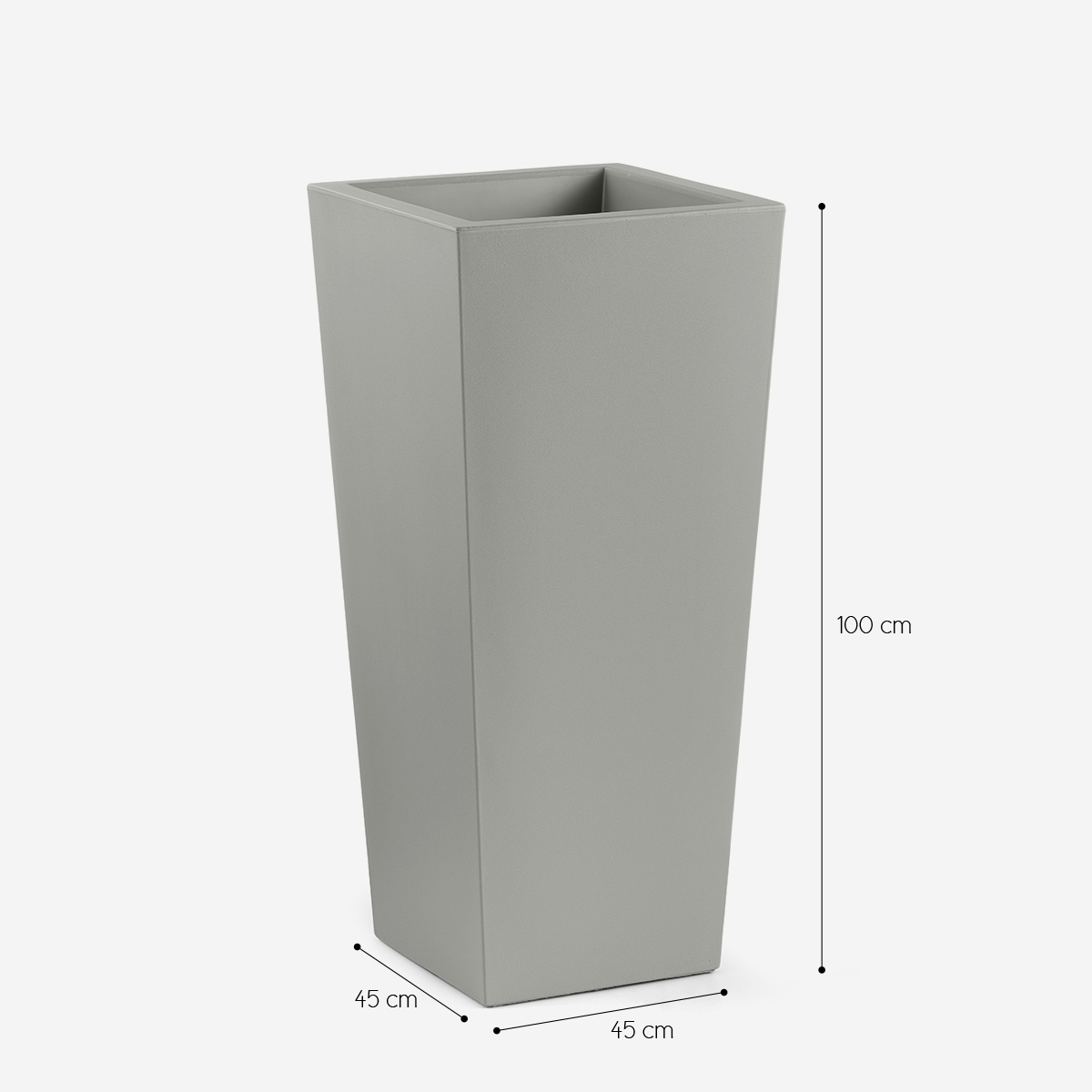 Outdoor illuminated square planter LED RGBW Gaia 100 — 3