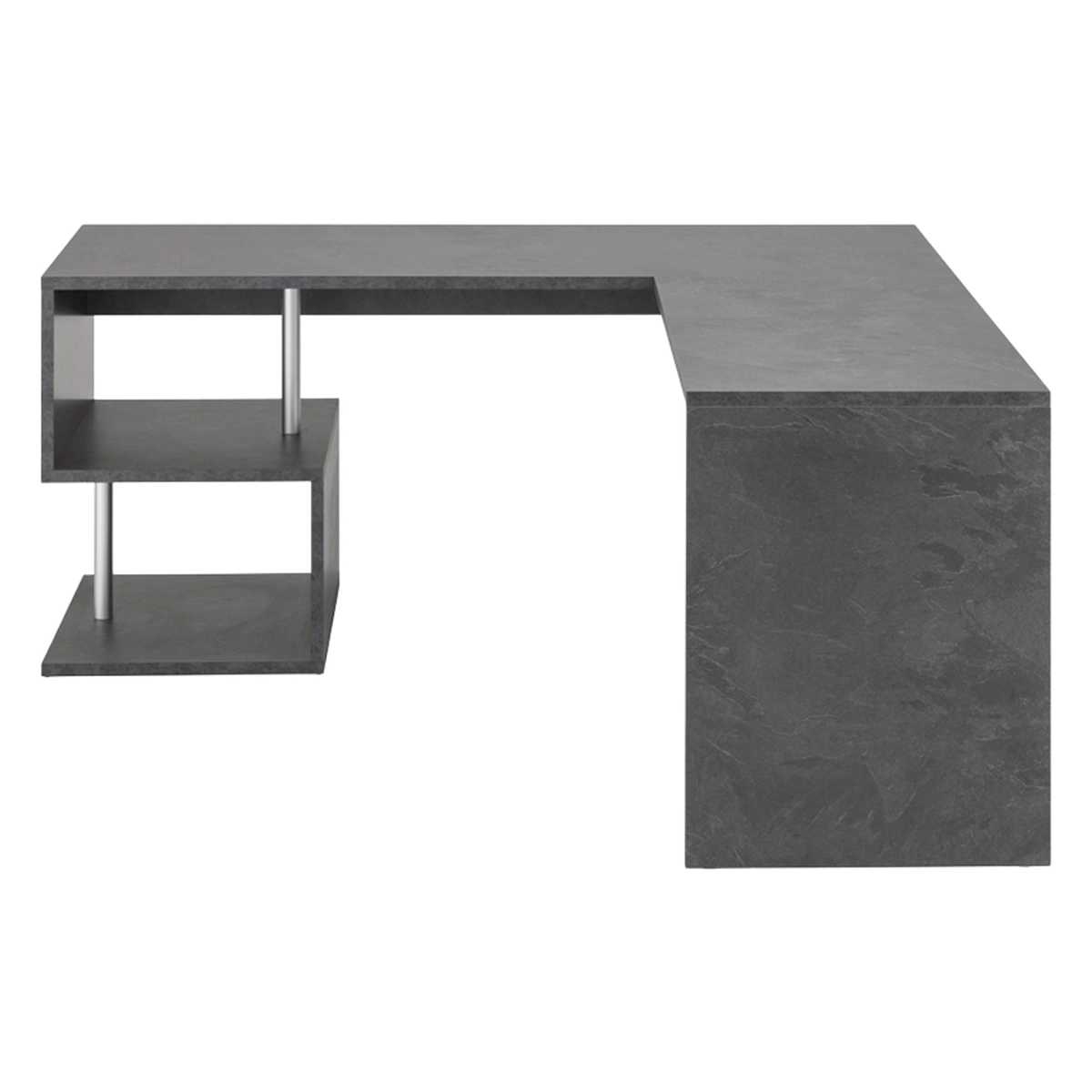 Vilnis Dark Modern Corner Office Desk 180x160 cm — 6