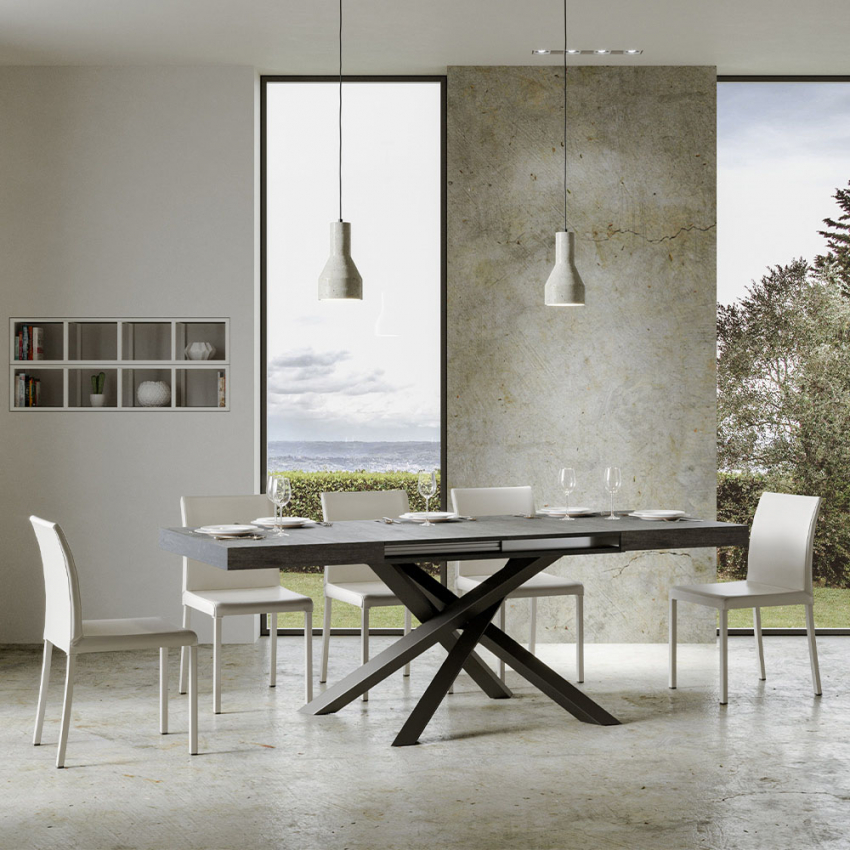 Extendable dining table 90x130-234cm Itamoby Volantis Concrete — 3