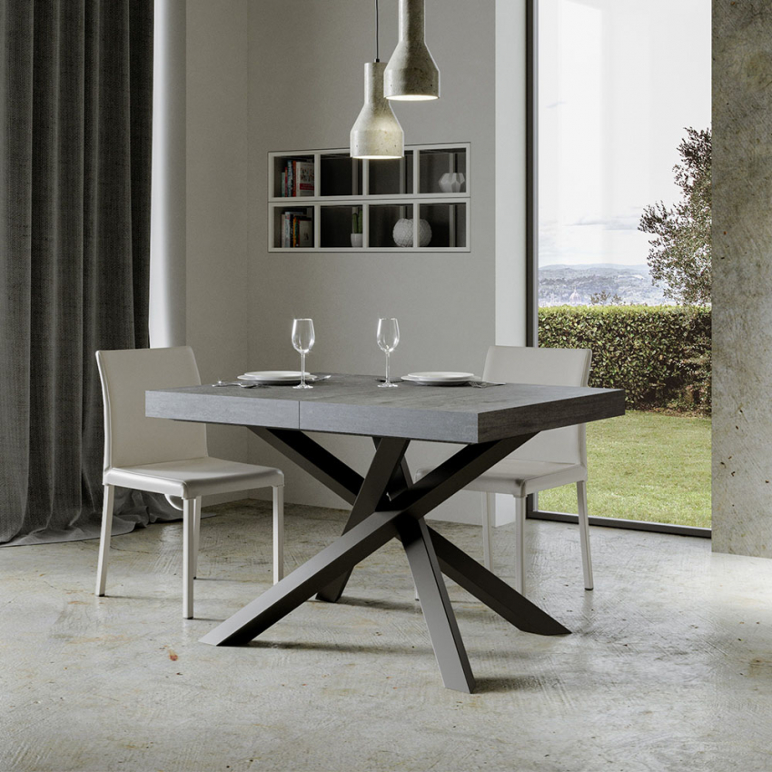 Extendable dining table 90x130-234cm Itamoby Volantis Concrete — 2