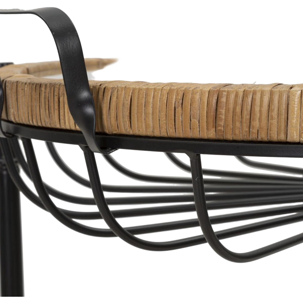 Cebu Round Coffee Table with Glass Top and Castor Wheels — 6