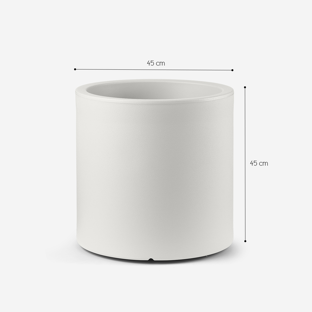 Modern Cylindrical Outdoor Planter Pot Loto cilindro 45 — 3