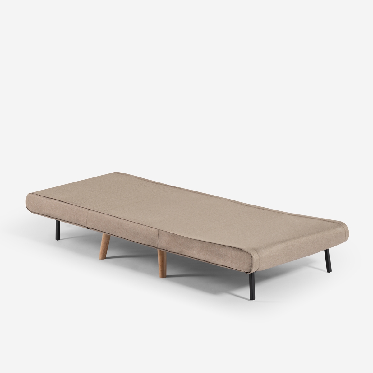 Single Fabric Armchair Bed with Wooden Legs Miriam Modus Sofà — 5