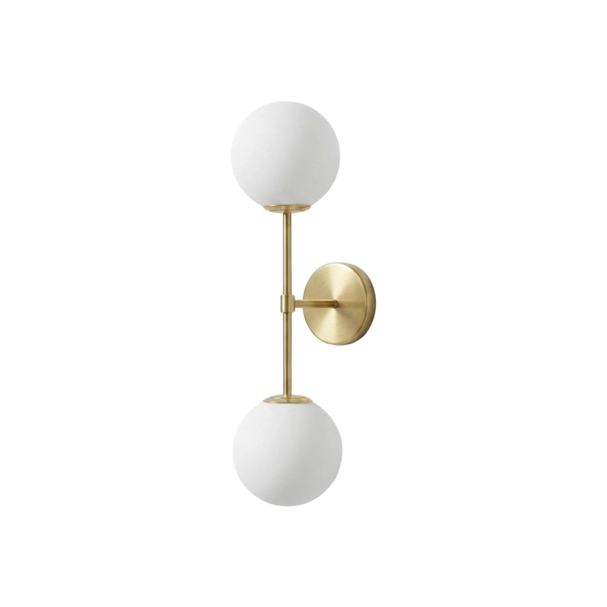 Mauro Ferretti Glamy Double 2-Light Wall Sconce in Metal and Vetro — 1