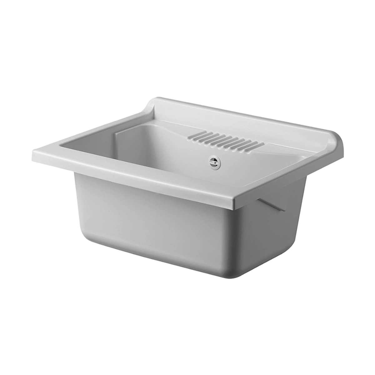 Laundry Sink Cabinet 60x60 cm with Washboard 2 Doors Negrari 9007K — 4