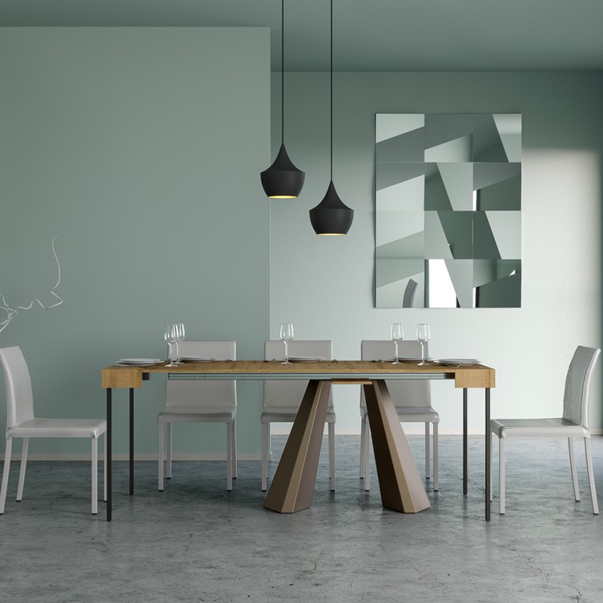 Extendable console table Diamante Oak 90x40-300cm modern table Itamoby — 3