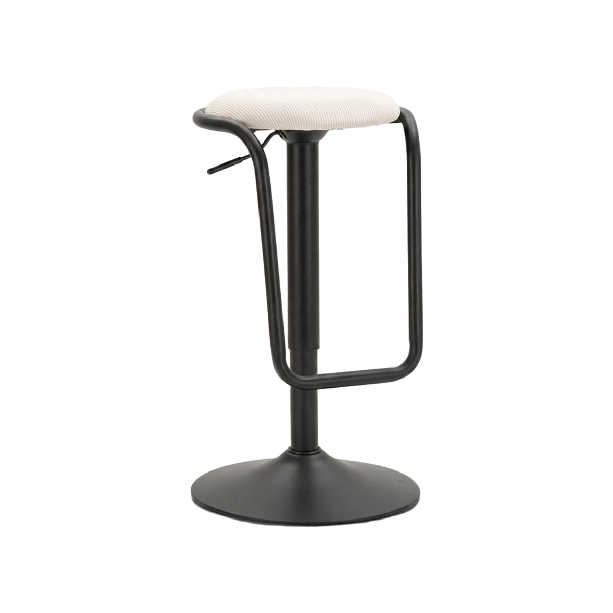 Destiny Swivel Adjustable Fabric Bar Stool — 1