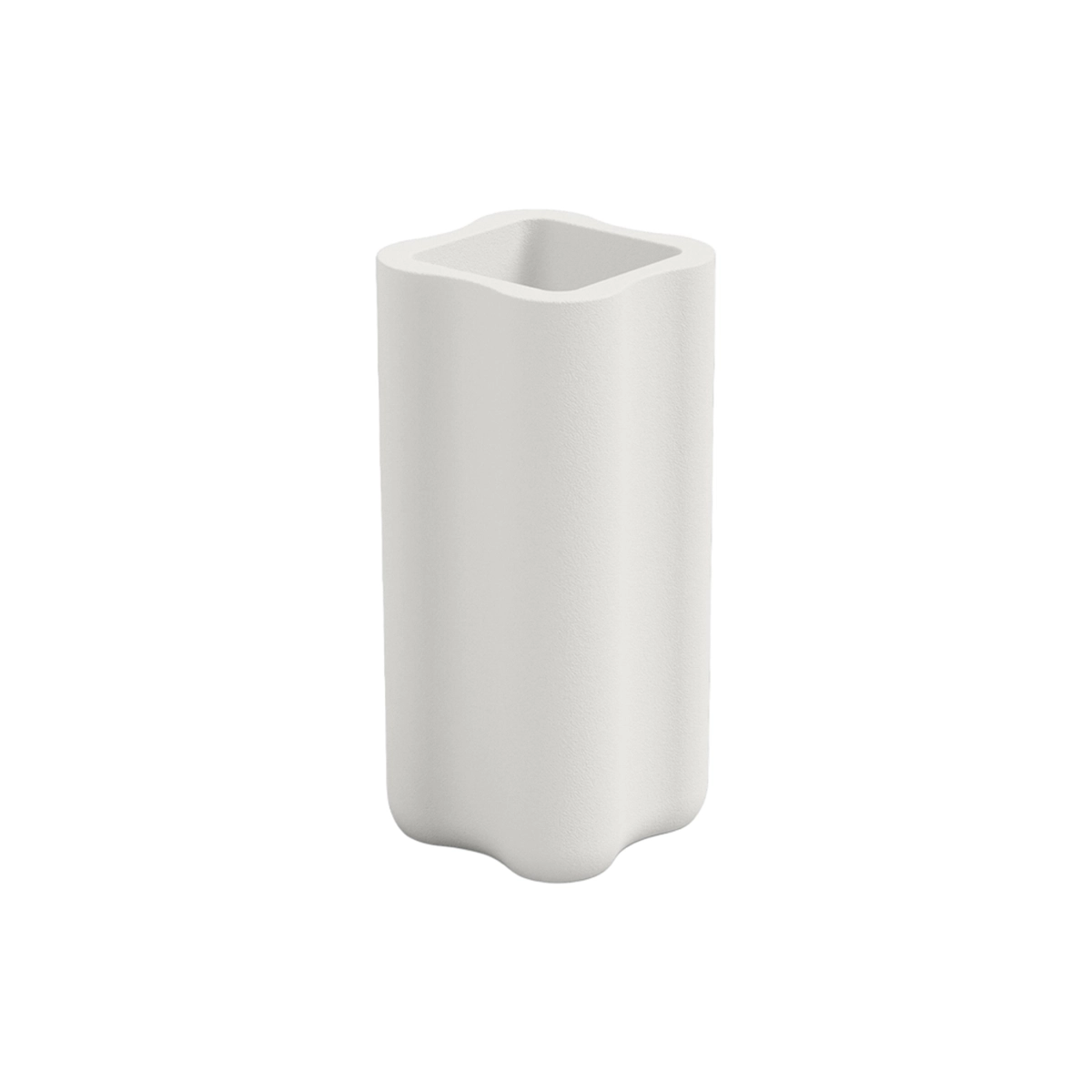Tall Outdoor Square Planter in Polyethylene Made in Italy Nebula 35 — 1