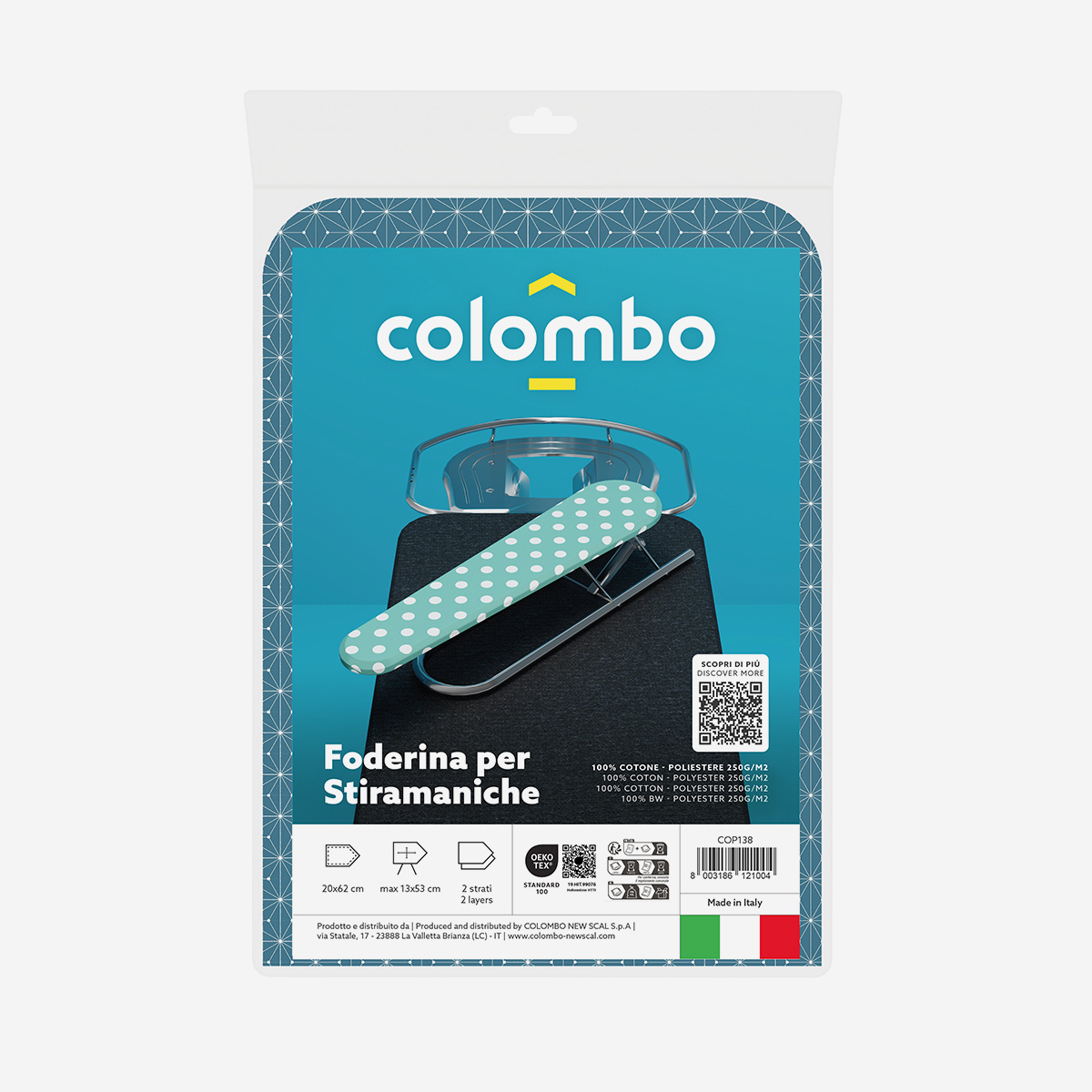 Foderina per stiramaniche in cotone biologico Asahi