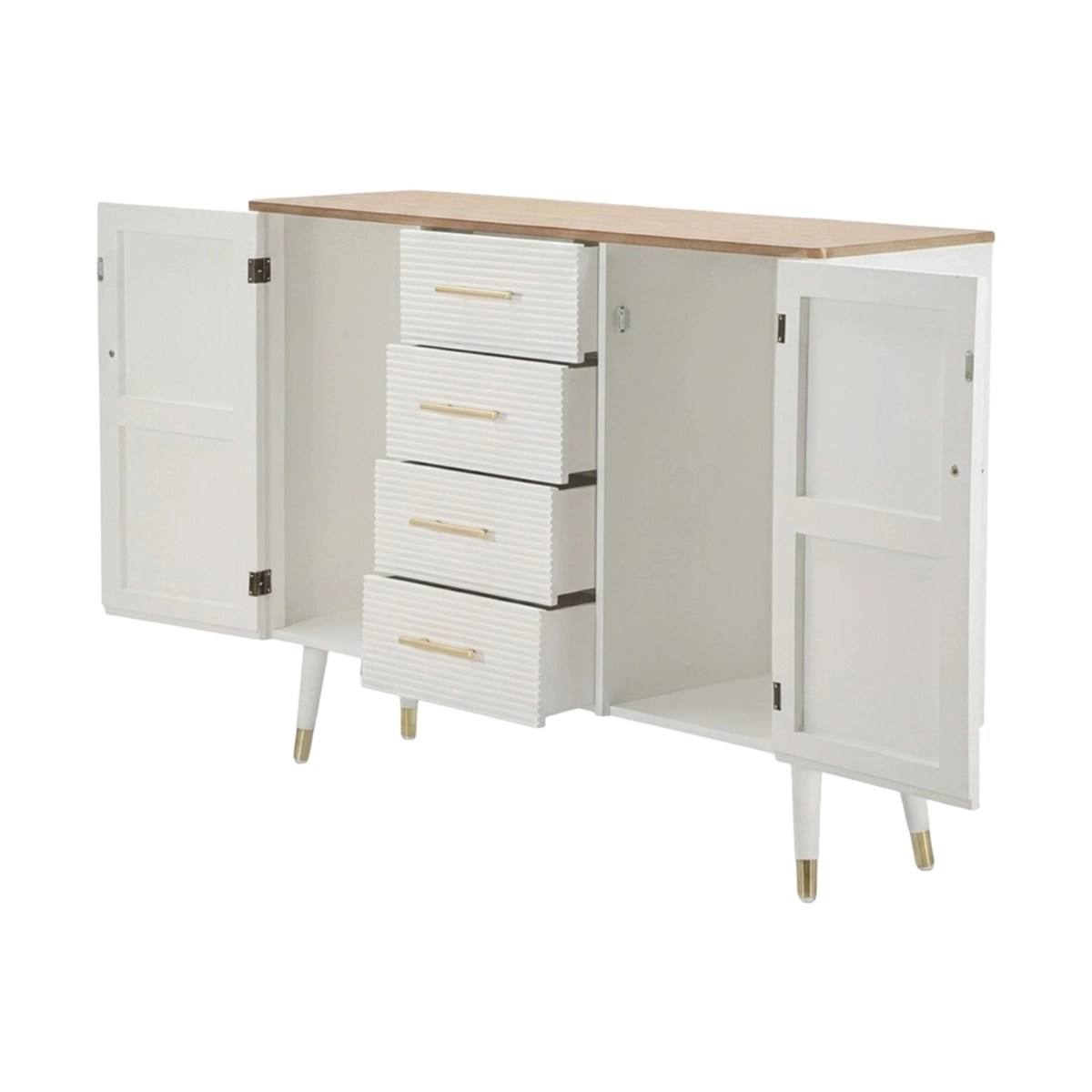 Mauro Ferretti Matera Sideboard in Legno with 2 Doors and 4 Drawers — 4