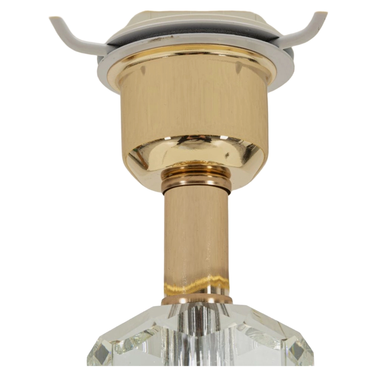 Praga Table Lamp in Metal Glass and Tessuto — 5