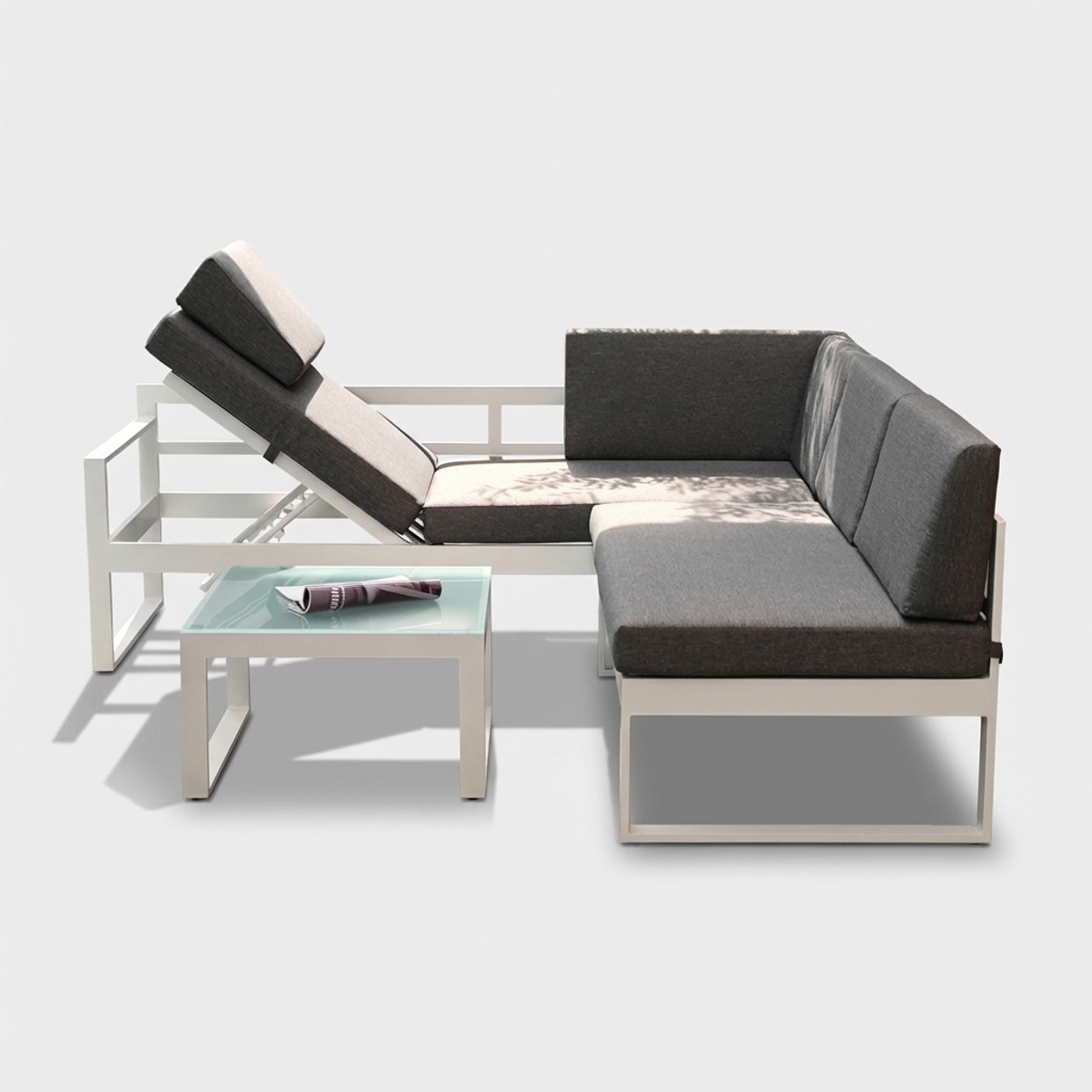 Jamila Modus Sofà Corner Garden Lounge Set with Coffee Table — 4