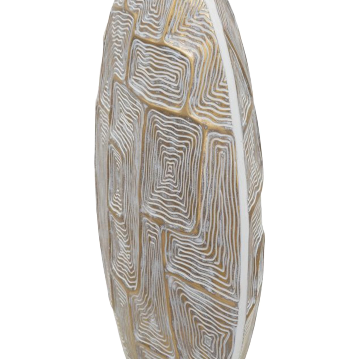 Eclips decorative indoor polyresin geometric vase — 6