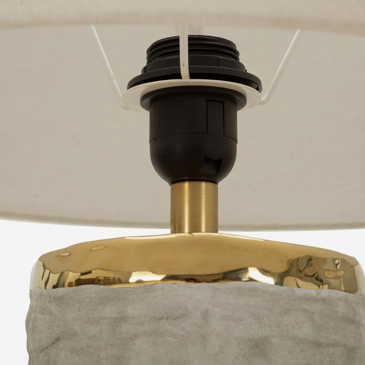 Ceramic Table Lamp with Fabric Shade Lima Mauro Ferretti — 3