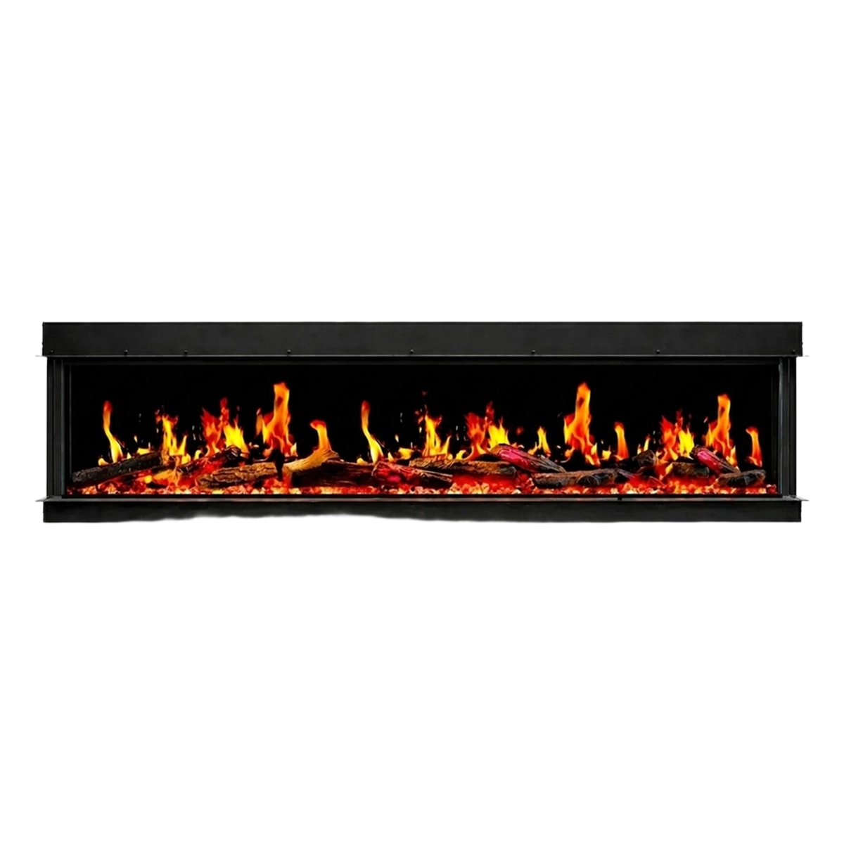 Filadelfia130 built-in electric wall fireplace LCD LED — 1