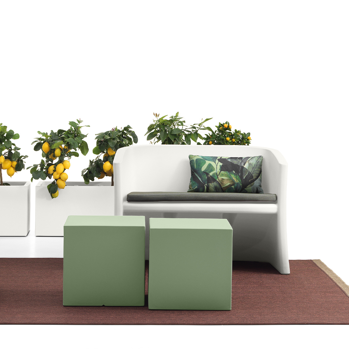 LYXO Breeze 2-Seater Outdoor Sofa in Polietilene Made in Italy — 3