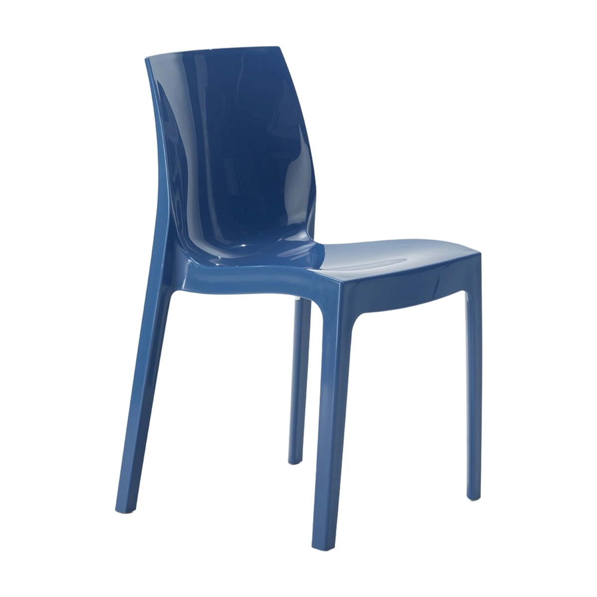 Grand Soleil Ice Stackable Kitchen and Bar Polypropylene Chair — 1