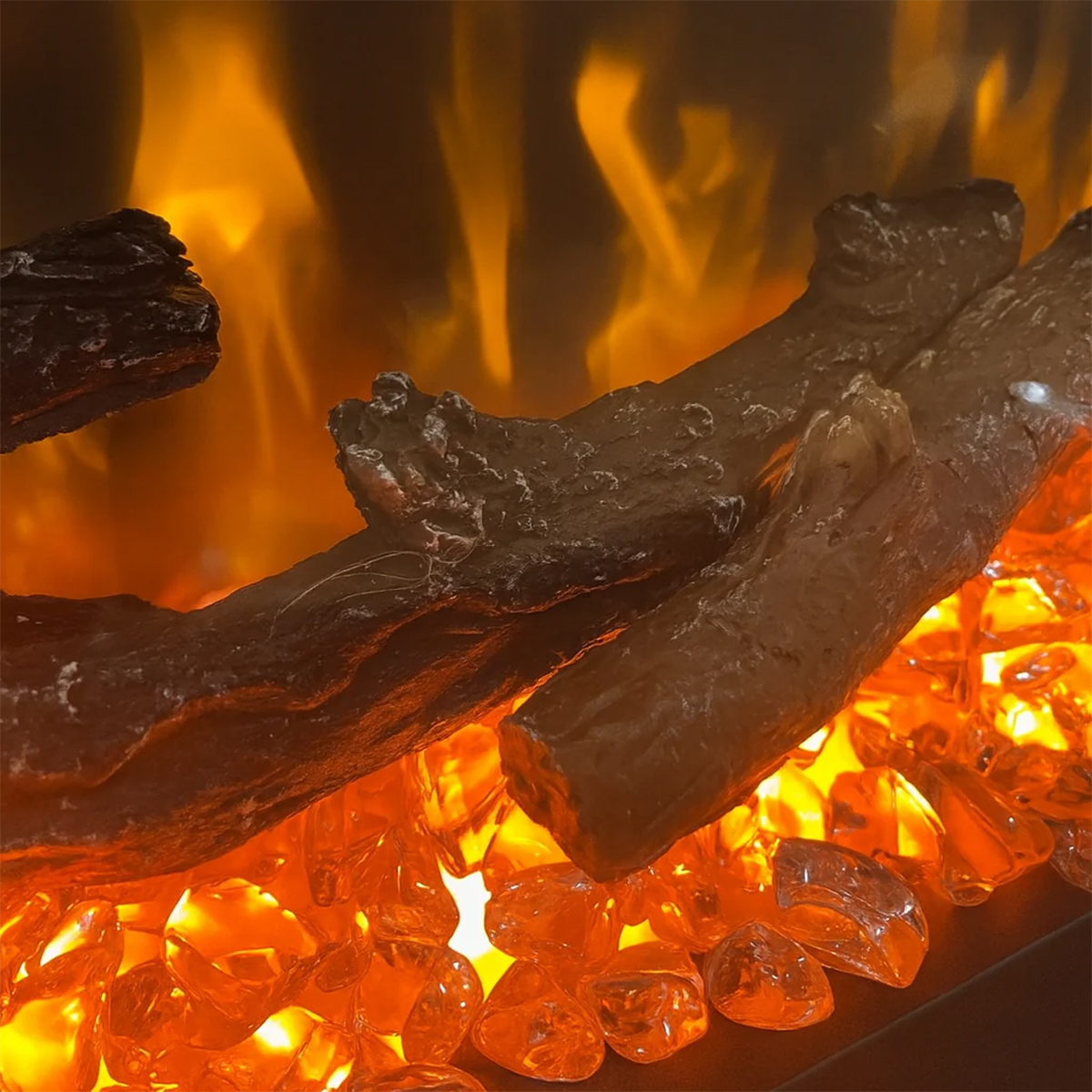 Wall-mounted and recessed electric fireplace 127 cm Divina Fire Chicago 130 — 4