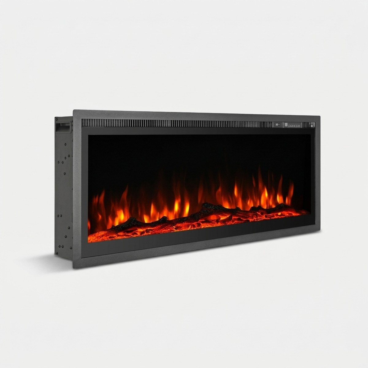 Wall-mounted and recessed electric fireplace 127 cm Divina Fire Chicago 130 — 3