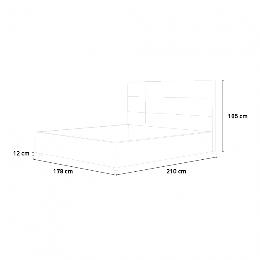 Mika Double Storage Bed 160x190cm White Faux Leather — 6